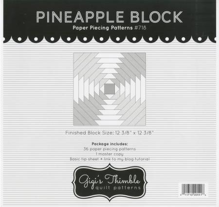 Pineapple Block Paper Piecing Patterns